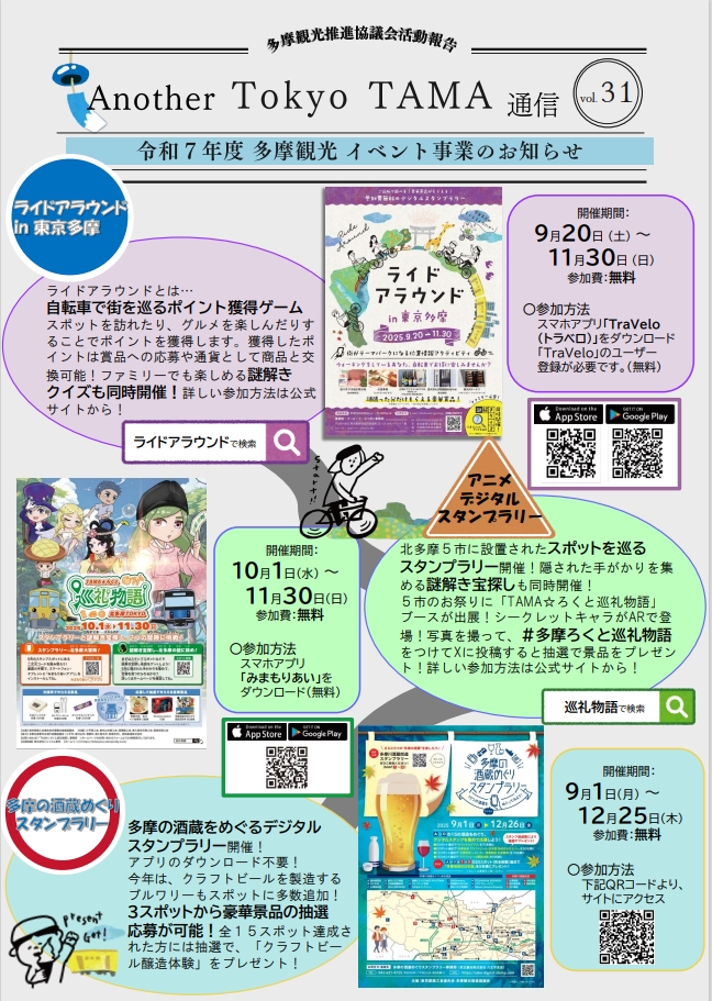 Another Tokyo TAMA　通信　vol.31UPしました